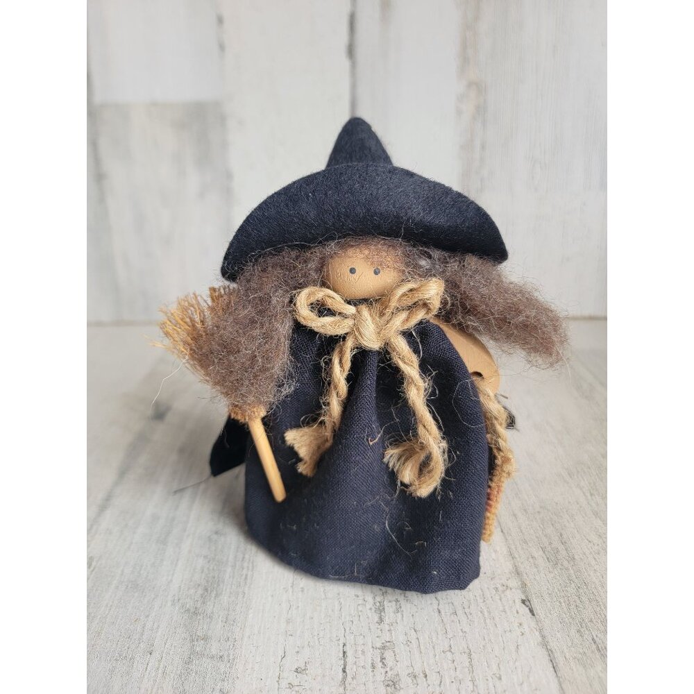 Vintage Laddie friends witch broom Halloween trick or treat